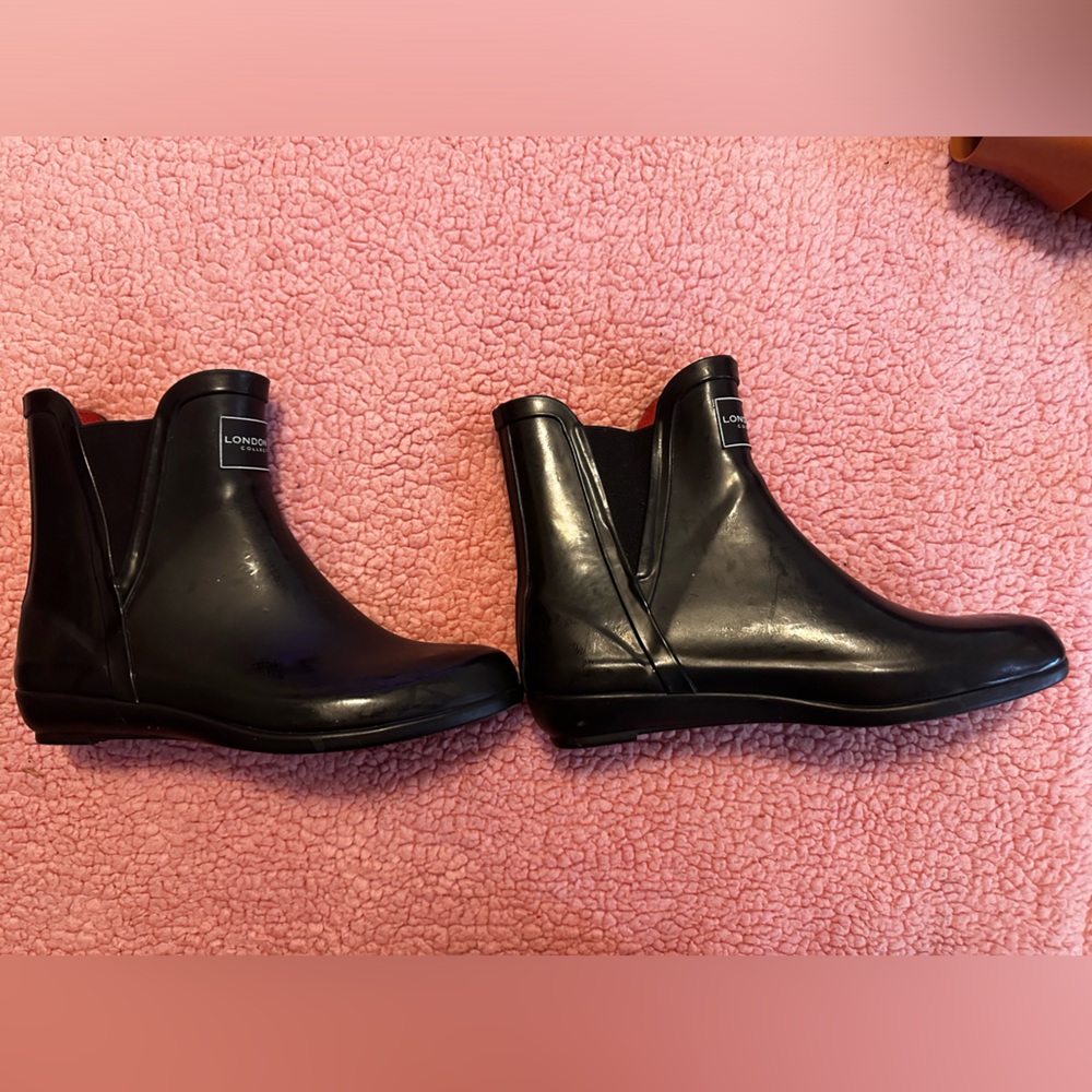 Black Ankle Rain Boots